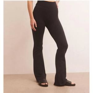 NEW Z SUPPLY everyday modal flare pant in black